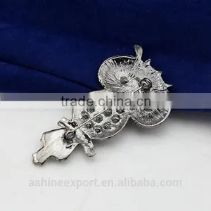 Cute Animal Series-trendy Antiquegold Owl Rhinestone Brooch/handmade Rhinestone Brooch thumbnail-3