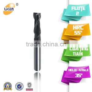 Liken500 HRC55 2Flute End Mill CNC Milling Cutter Wood thumbnail-1