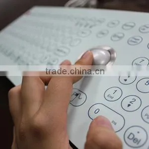 Top Panel Mount Industrial Membrane Keyboard With Optical Trackball thumbnail-6
