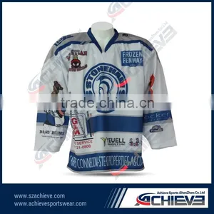 2015 Hoe Sale Custom Sublimate Polyester Hockey Shirt Wears thumbnail-4