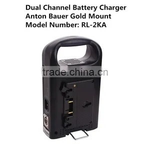 Anton Bauer Gold Mount Dual Battery Charger for Camera External Power Supply Lithium Battery Pack thumbnail-1