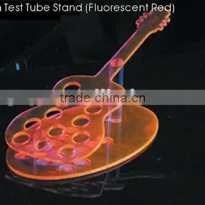 Acrylic Guitar Stand Shaped Test Tube Display Stand thumbnail-1