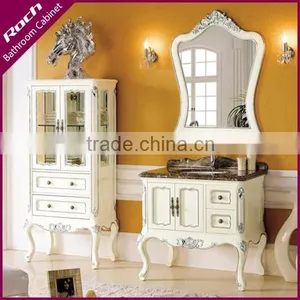 ROCH 152 Professional Design Solid Wood Bathroom Cabinet Antique Cabinet thumbnail-1