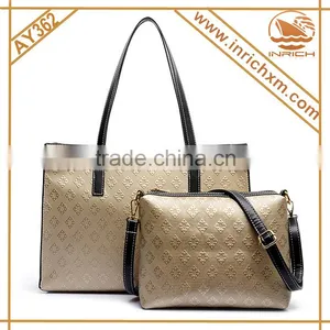 Online Shopping Handbags Ladies Hot Sale Fashion Korean Style Handbag PU Leather Bag Sets thumbnail-2