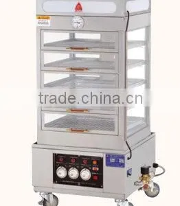 Quickly Commercial Bun/ Cake Stainless Steel Industrial Glass Hot Food Warmer Display Showcase thumbnail-1