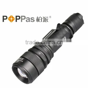 S16 IPX5 Waterproof 18650 Rechargeable 400lumens T6 LED High Power Police Security Led Flashlight thumbnail-2