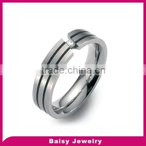 China Factory Wholesale Fashion Titanium Rings Price thumbnail-1