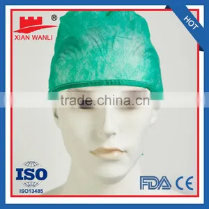 Disposable Medical Surgical Nonwoven Bouffant Cap Nonwoven Doctor Cap thumbnail-5
