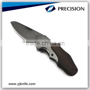 Wooden Handle Small Folding Utility Knife thumbnail-1