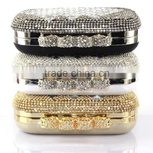 Latest Fashion Women Clutch Bags Box Clutch Evening Bag Crystal Clutch Bag thumbnail-5