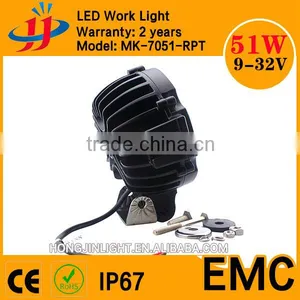China Top Selling Spot Led Lights Outdoor Led Light 4x4 Led Headlight 51w for Offroad Jeep SUV Supplier's Choice thumbnail-3
