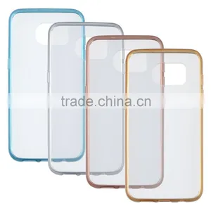 C&T Slim Lightweight Crystal Clear Back Panel+Soft Electroplating TPU Bumper Case for Samsung Galaxy S7 Edge Quality Choice thumbnail-6