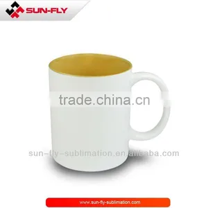 Sublimation Ceramic Inner Color Printed Mug Yellow (SFS-MG02) thumbnail-1