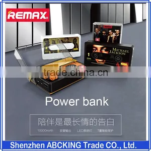 REMAX Power Bank 10000mAh Magnetic Tape Powerbank Portable Charger Dual USB With LED Light Power Bank For Iphone Smartphone thumbnail-1