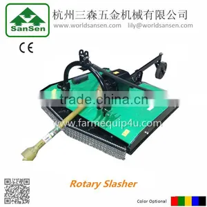 CE Tractor Mounted 3 Point Rotary Slasher Mower PTO Shaft Driven With Slip Clutch and Rear Wheel thumbnail-4