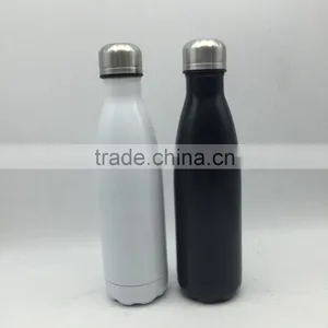 500ml Stainless Steel Bottle Black and White Painting Insulated Bottle/ Vacuum Water Drinking Bottle thumbnail-1