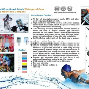 Universal Waterproof Shockpoof Weatherproof Bike Mount Case for All 6 Inch Smart Phones thumbnail-6