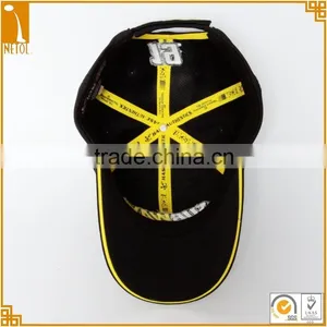 Wjolesale Custom Black 3D Embroidered 6 Panel 100% Cotton Baseball Cap thumbnail-5