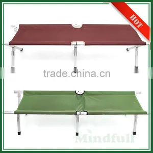 OEM Wholesale 600D Outdoor Aluminum Frame Military Adult Camping Bed thumbnail-2