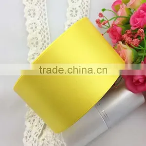 Wholesale Solid Color Wedding Decoration Belt Single Side 100% Polyester Satin Ribbon 25yards/roll thumbnail-2