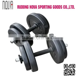 Exercise 15kg Vinyl Dumbell Set thumbnail-1