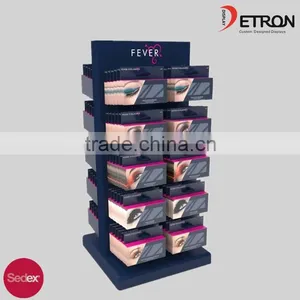 Cheap Cosmetic Black Acrylic Display Stand for Eye Shadow thumbnail-1