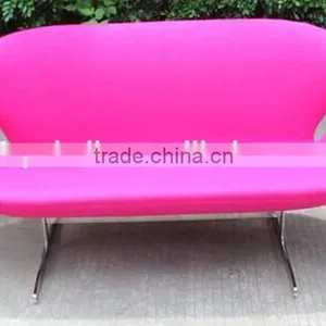 Mid Century Modern Arne Jacobsen Style Swan Twin Chair Swan Sofa thumbnail-4