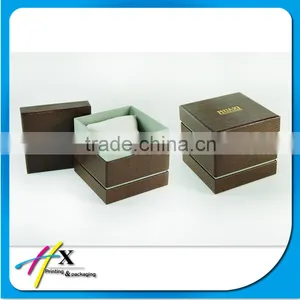 Unique Design Paper Watch Box With Gold Stamped Logo thumbnail-1