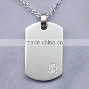 Titanium Dog Tags Engraved,titanium Dog Pendant,titanium Dog Necklace thumbnail-1