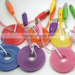 Smile Face Led Light Retractable Usb Data Line , Led Light Usb Charging Data Line, Usb Data Charger Cable thumbnail-4