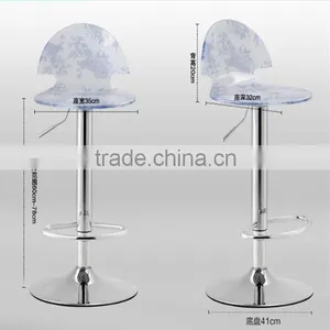Fashion Household Leisure Chair Acrylic Highchair Acrylic Bar Lifting Chair thumbnail-3