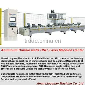 ALUMINUM CURTAIN WALL CNC 3 AXIS MACHINE CENTER thumbnail-1