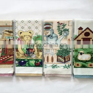 100% Cotton Kitchen Textiles Print Tea Towel With Top Luxury Quality With Dobby Border China Supplier Wholesale Ailbaba thumbnail-2