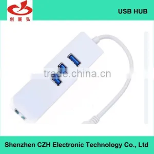 5 Gbps High Speed Usb 3.0 3 Por Hub With 1 Rj45 Gigabit Ethernet Lan Adapter thumbnail-4