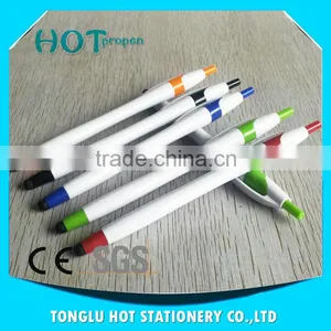 Hot Sale Products White Solid Color Barrel and Clip High Sensitive Stylus Pen thumbnail-1