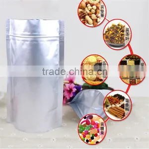 Zip Lock Aluminum Foil Pouches Silver Bags for Food Use,microvable and Freezer Usable thumbnail-4