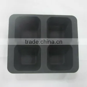 Traditional Simple 4 Grid no Abnormal Odor Silicone Bake Mould thumbnail-2