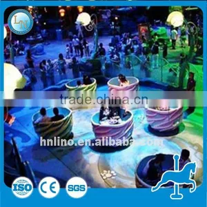 Cheap Playground Games Rotary Coffee Cup Ride!!! Amusement Park Fairground Attraction Tea Cup Ride for Sale thumbnail-6