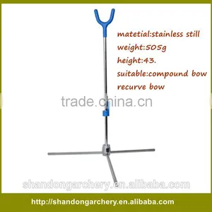 Factory Sale Stainless Steel Bow Stand for Compound Bow Recurve Bow thumbnail-1