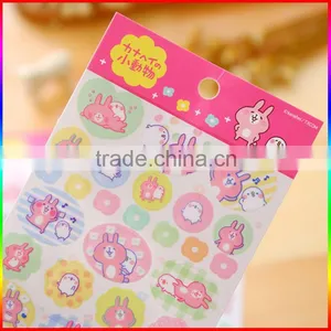 Custom Shape Cartoon PVC/Vinyl Sticker Bunny Design thumbnail-3