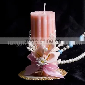 Flameless Wedding/Home Decorative Pillar Candle thumbnail-1