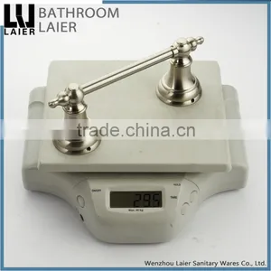 12233c China Goods Wholesale Nickel Brushed Bathroom Fittings Wall Mount Toilet Paper Holder thumbnail-6