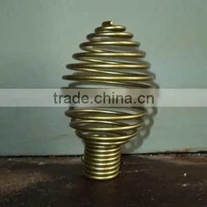 Iron Spiral Curtain Rod End & Finials thumbnail-3