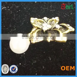 Beautiful Button Crystal Button Flower Button With Plastic Pearl thumbnail-4