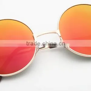Metal Round Circle Sunglasses With UV Function thumbnail-6