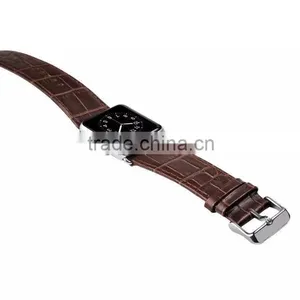 2015 Fashion Crocodile Alligator Leather for Apple Watch Wristband thumbnail-6