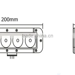 7.8inch 40watt C REE LED Fog Light/LED Light Bar for ATV SUV Track thumbnail-2