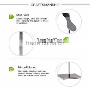 Hot Saling Stanless Steel Lady Shoes Display Rack Stand thumbnail-3