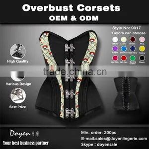 OEM &ODM Service Women Tight Latex Magic Sexy Women Burlesque Black Sexy Mature Corset thumbnail-2