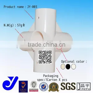 JY-A003|Plastic Connectors for Lean Pipe|Durable Plastic Joint for Pipe Rack|Industrial Plastic Joint thumbnail-1